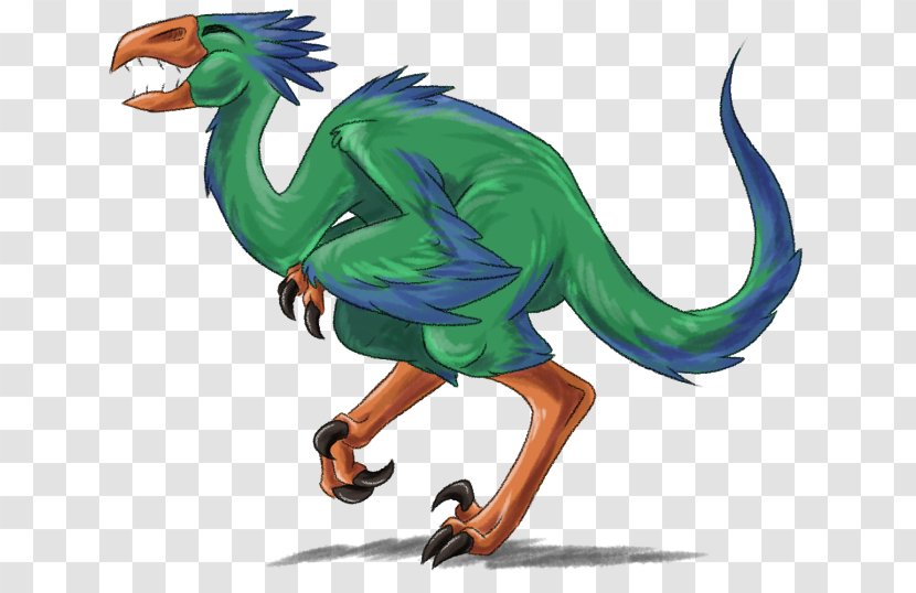 Velociraptor Feather Cartoon Beak - Art Transparent PNG