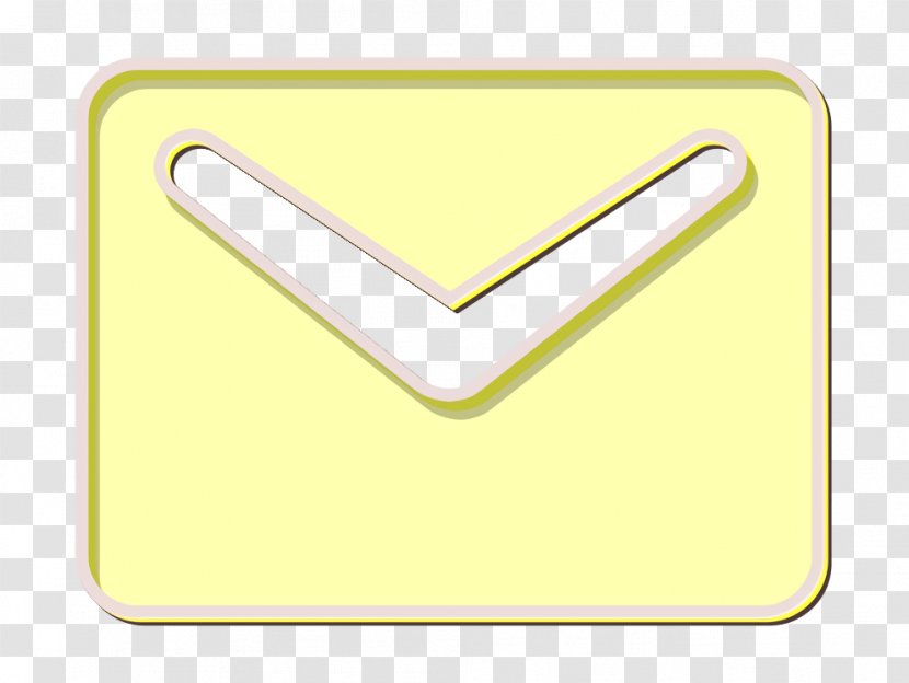 Icon Email - Yellow - Sign Symbol Transparent PNG