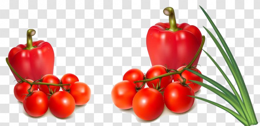 Bell Pepper Vegetable Tomato Onion - Vegetables Transparent PNG