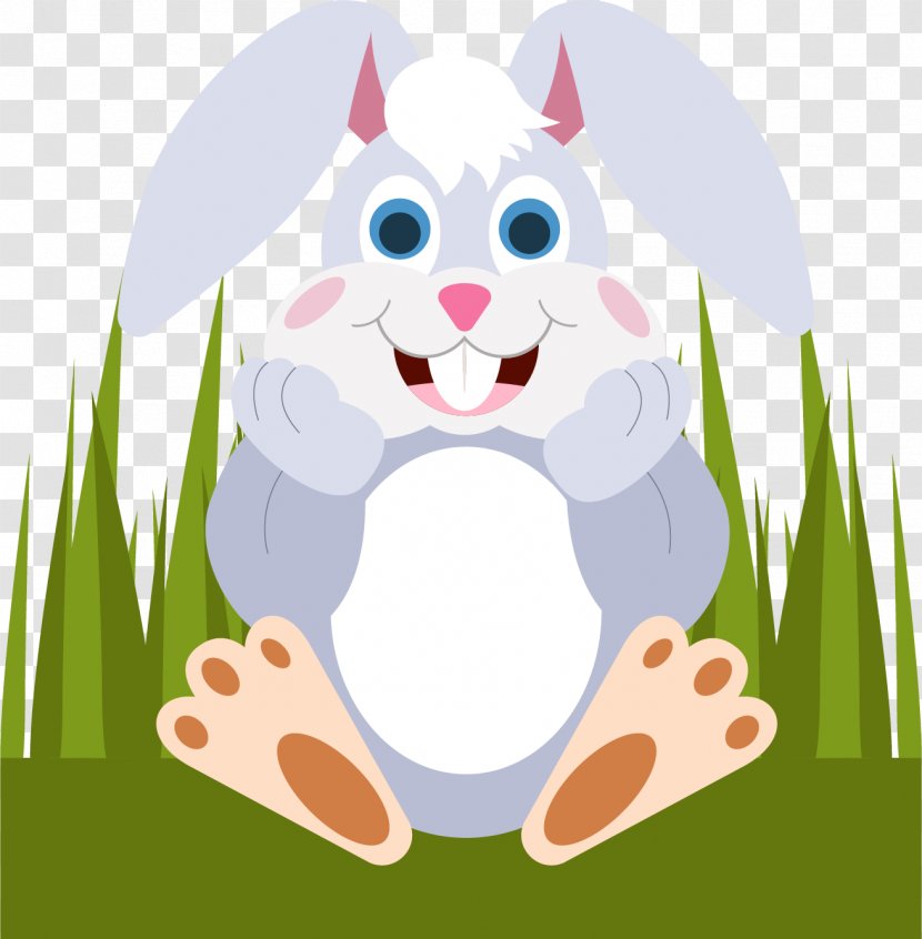 Easter Bunny European Rabbit Little White - Moon - Cute Transparent PNG