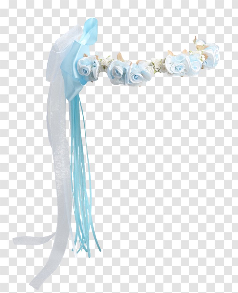 Wreath Satin Flower Light Blue - Baby Breath Transparent PNG