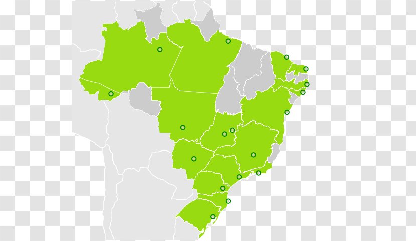 Regions Of Brazil Map Flag - Grass - World Cup 2014 Transparent PNG