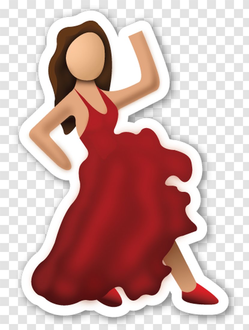 World Emoji Day Flamenco Dance Sticker - Text Messaging Transparent PNG