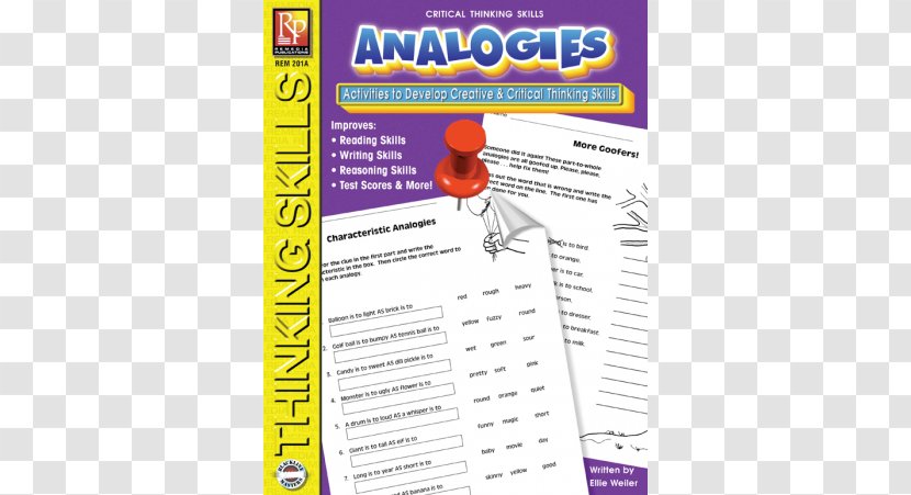Critical Thinking Basic Skills Analogies-B Math Word Problems Book 2 -: Decimals And Percents - Reading Transparent PNG