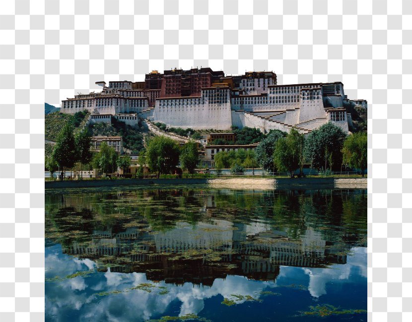 Potala Palace Gyantse County Barkhor Shigatse Lhasa - Reflection - In Transparent PNG