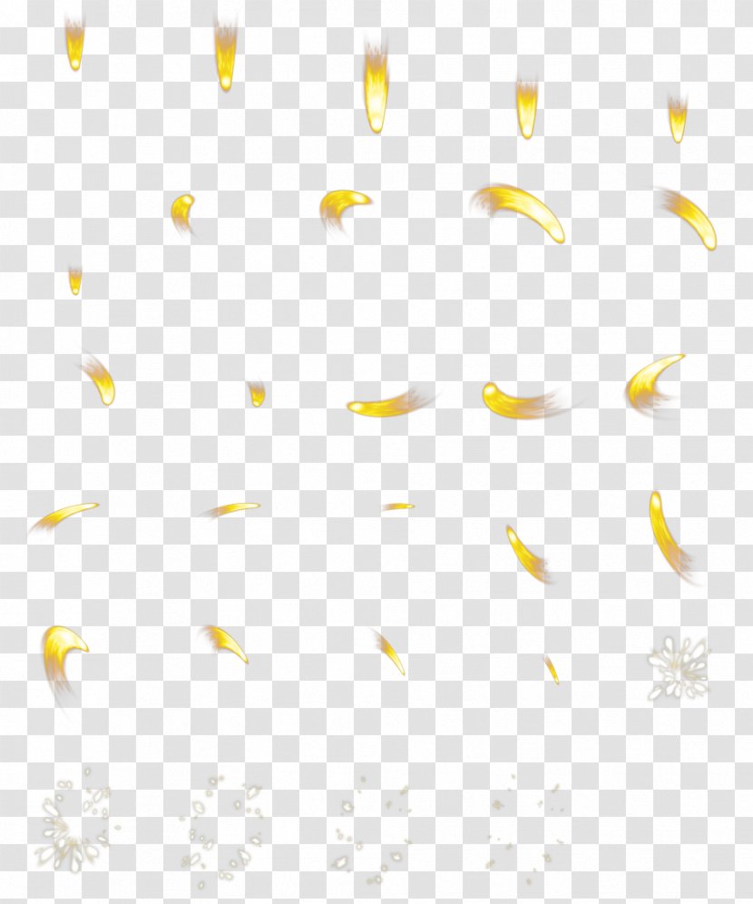 Petal Flower Yellow Pattern - Sprite Transparent PNG