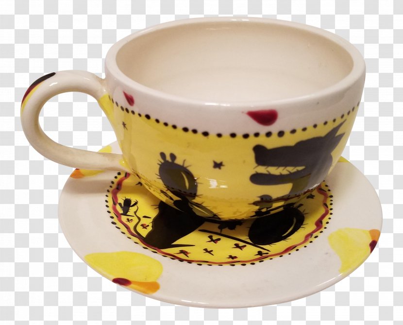 Coffee Cup Espresso Porcelain Saucer Mug - Drinkware Transparent PNG