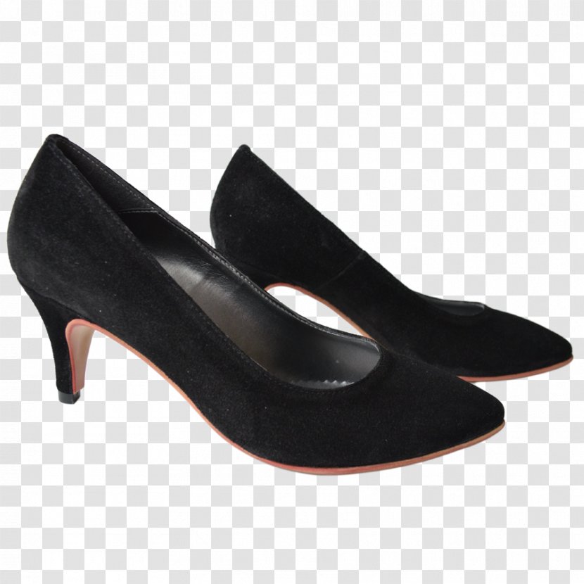 Suede Shoe Walking Pump Black M - Dama Transparent PNG