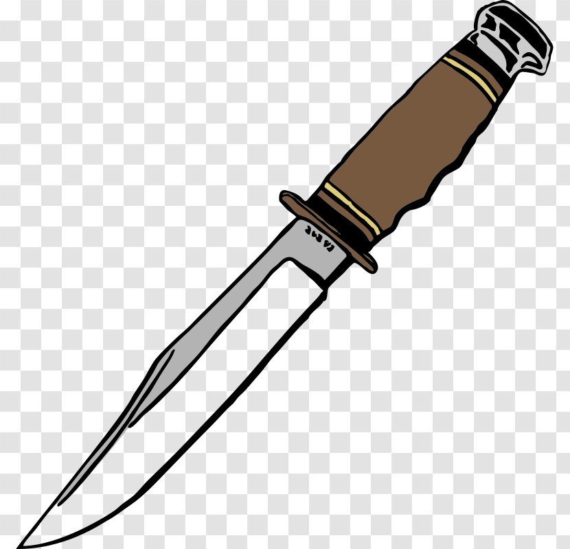 Bowie Knife Kitchen Knives Clip Art - Swiss Army Transparent PNG