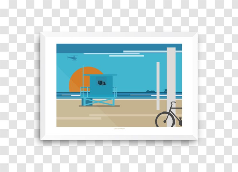 Lifeguard Tower El Porto Beach Graphics Image - Blue Transparent PNG