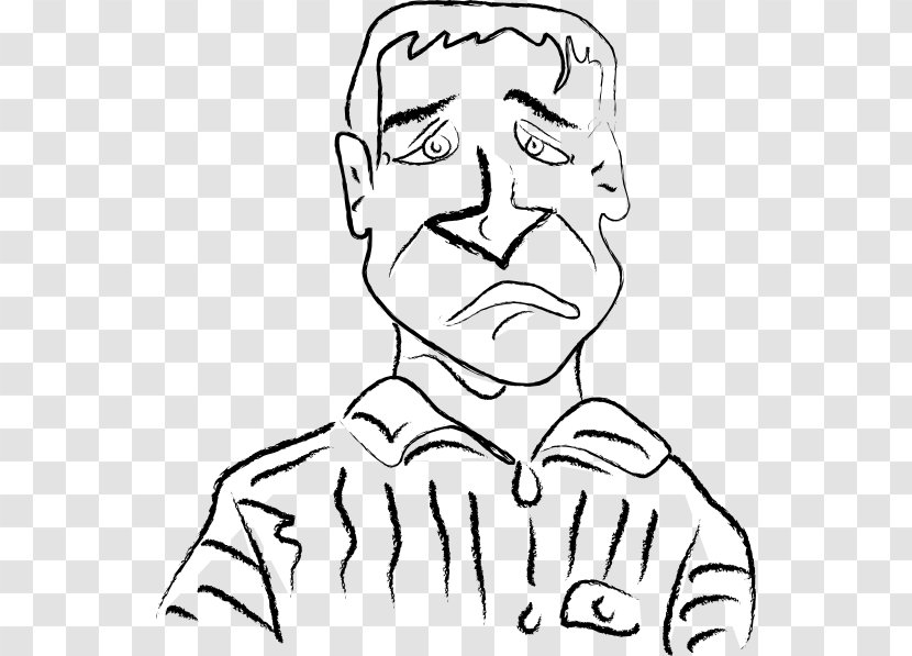 Sadness Cartoon Man Clip Art - Heart - Sad People Transparent PNG