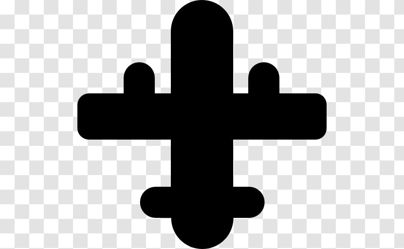 Water - Cross - Black And White Transparent PNG