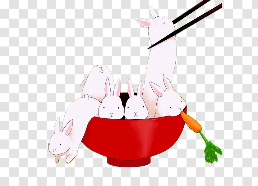 Nian Gao Rice Cake Rabbit - Bunny Transparent PNG