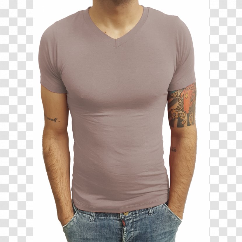 T-shirt Shoulder Beige - Watercolor Transparent PNG