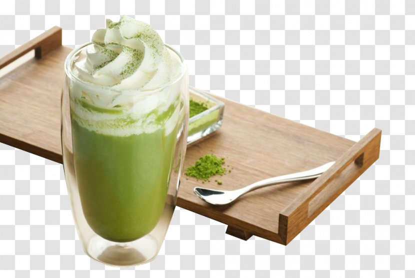 Green Tea Ice Cream Matcha Latte - Drink Transparent PNG