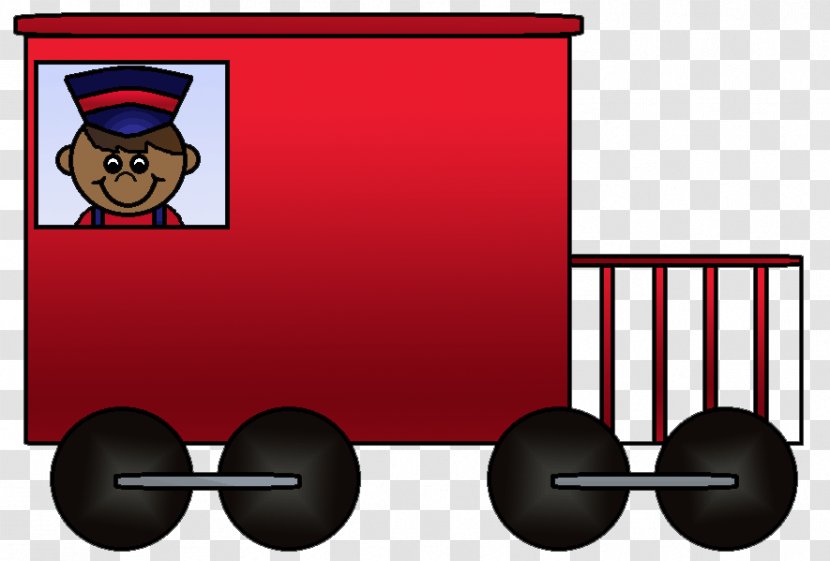 Train Rail Transport Caboose Passenger Car Clip Art - Cartoon - Little Cliparts Transparent PNG