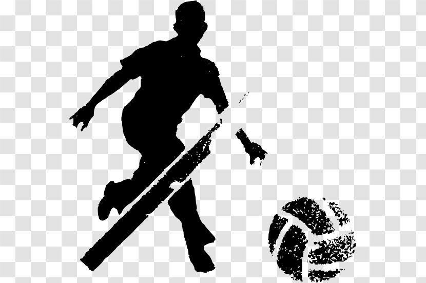 Ball Game Silhouette - Drawing - Stencil Transparent PNG