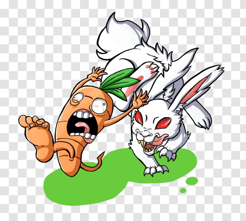 Cartoon Comics Drawing Clip Art - Deviantart - Rabbit Eat Carrot Transparent PNG
