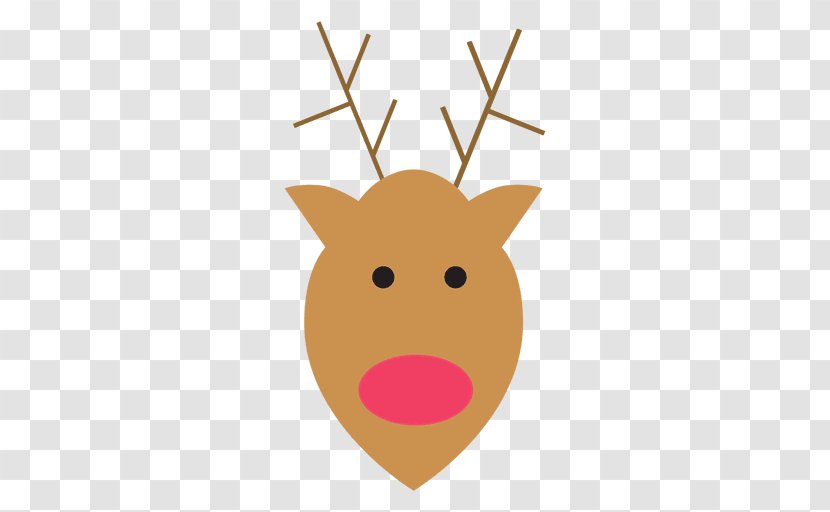 Rudolph Reindeer - Mammal Transparent PNG