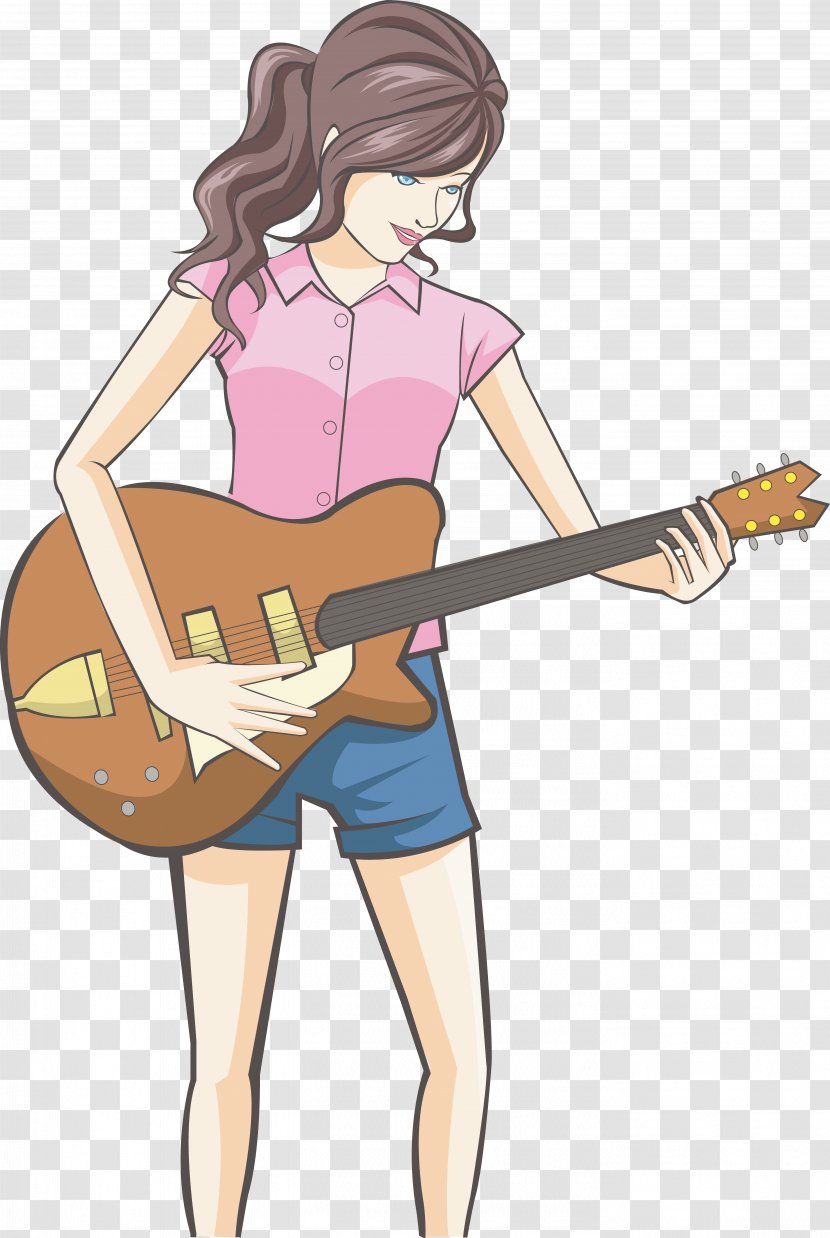 Guitar Cartoon Drawing - Tree - Bob Marley Transparent PNG