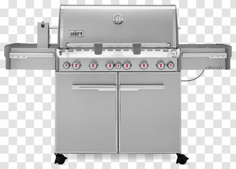 Barbecue Grilling Weber-Stephen Products Natural Gas Weber Summit S-670 - Genesis Ii E310 Transparent PNG