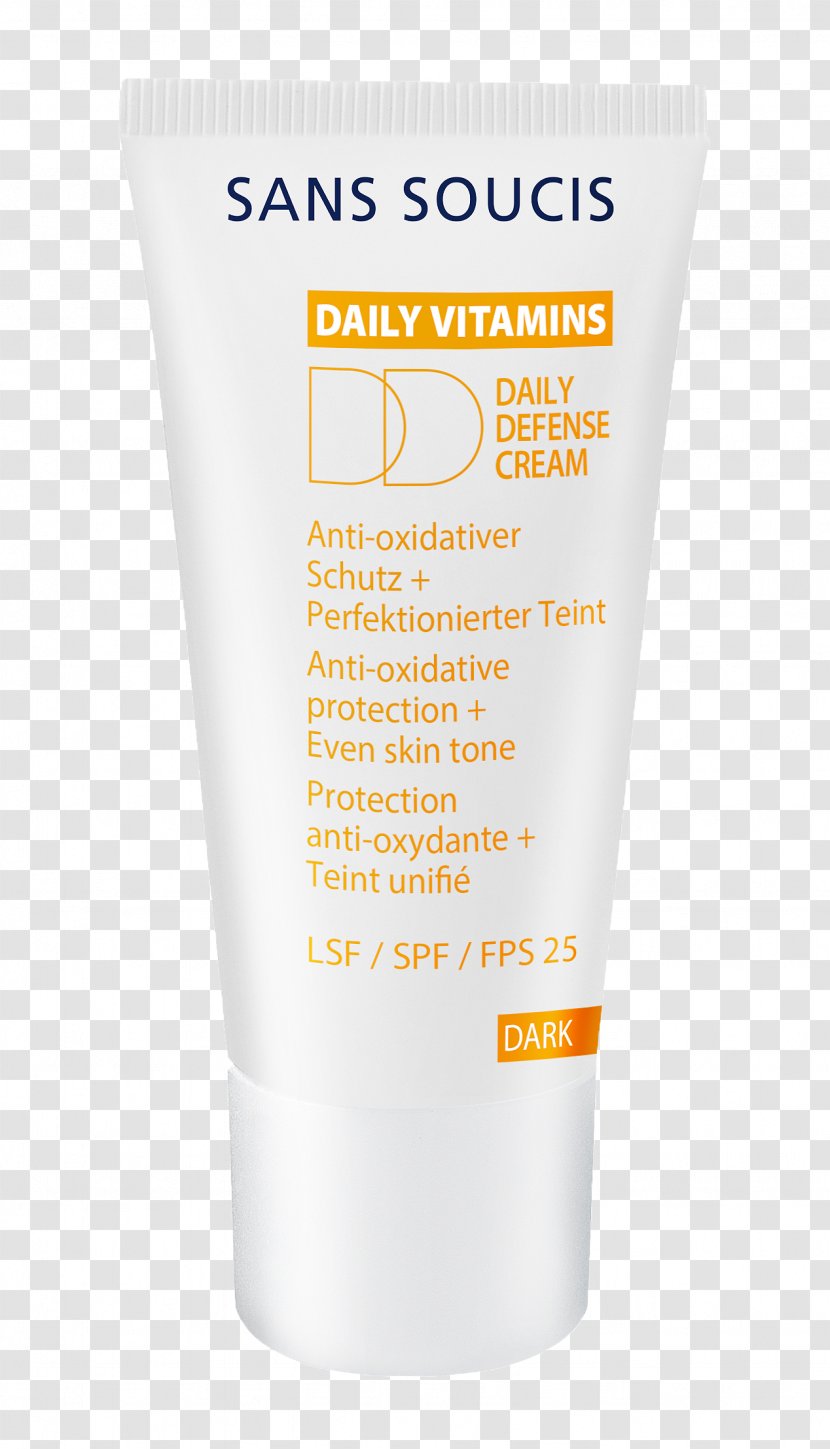 Cream Sunscreen Lotion Cosmetics Sonnenschutzcreme LSF 25 - Dark Transparent PNG