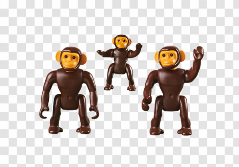 Playmobil Chimpanzee Family Toy - Action Figures - 6650Lego Friends Animals Combined Transparent PNG