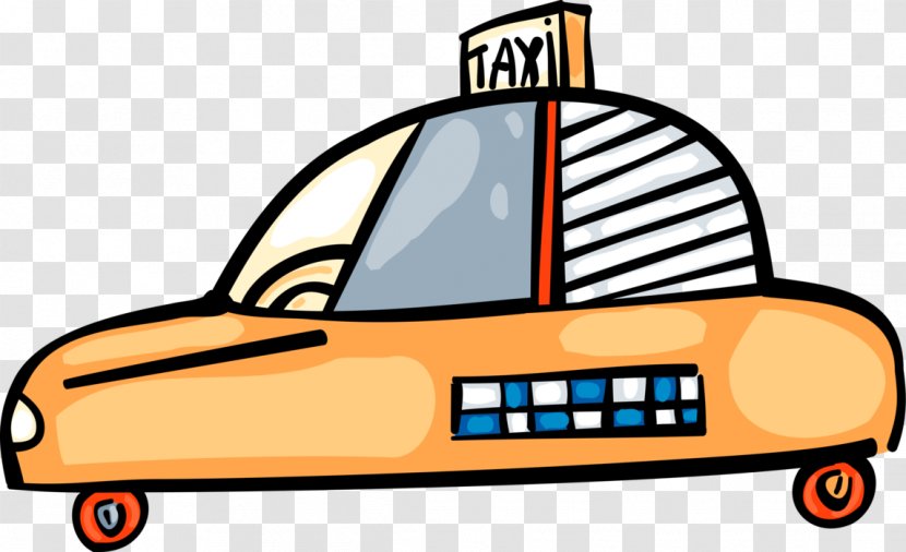 Clip Art Car Taxi Illustration Image - Professional Transparent PNG