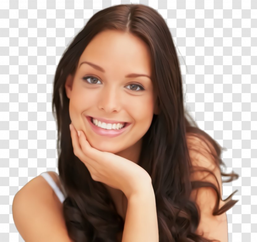 Hair Face Skin Facial Expression Hairstyle - Forehead - Smile Transparent PNG