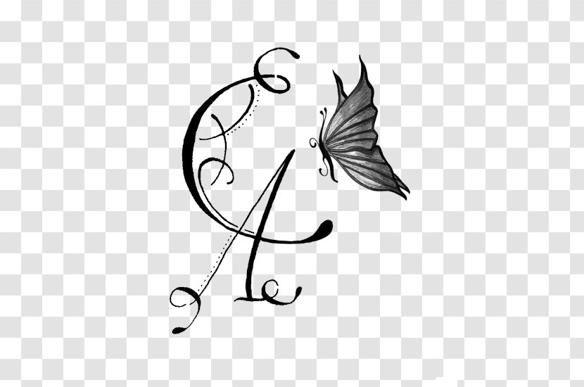 Calligraphy Letter Tattoo Initial Alphabet - C - Art Transparent PNG