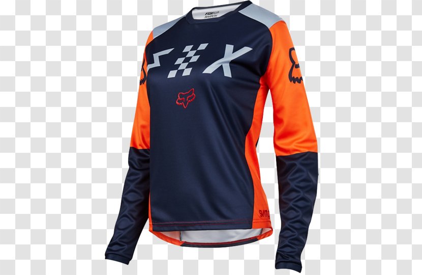 Fox Racing T-shirt Clothing Jersey Woman - Sportswear Transparent PNG