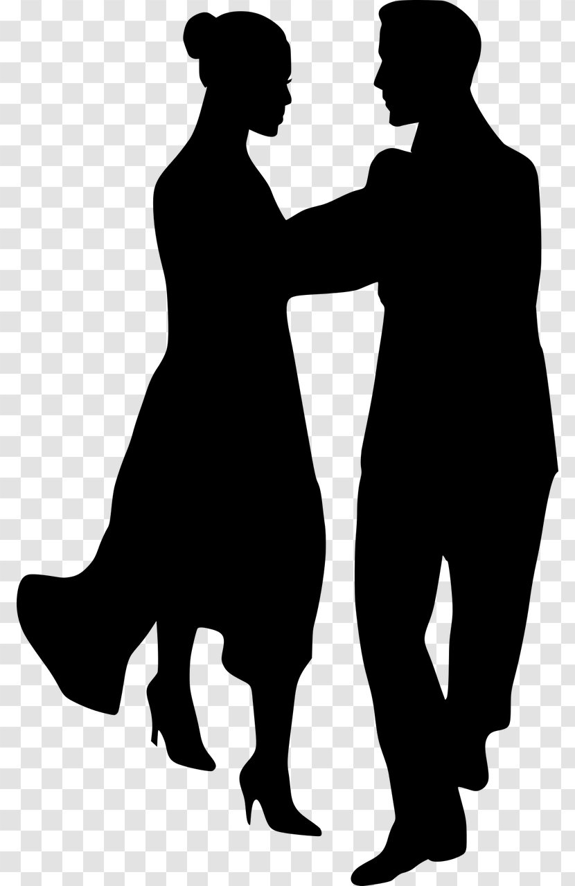 Partner Dance Silhouette Clip Art - Male - Couple Transparent PNG