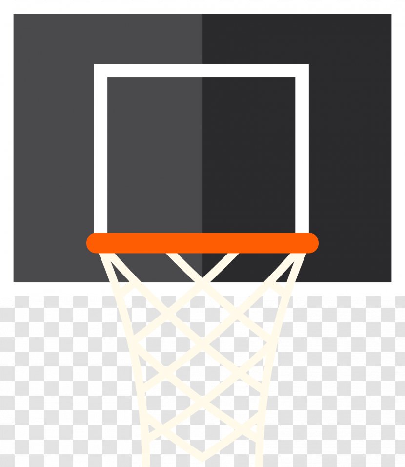 Basketball Breakaway Rim - Net - Vector Cartoon Box Transparent PNG