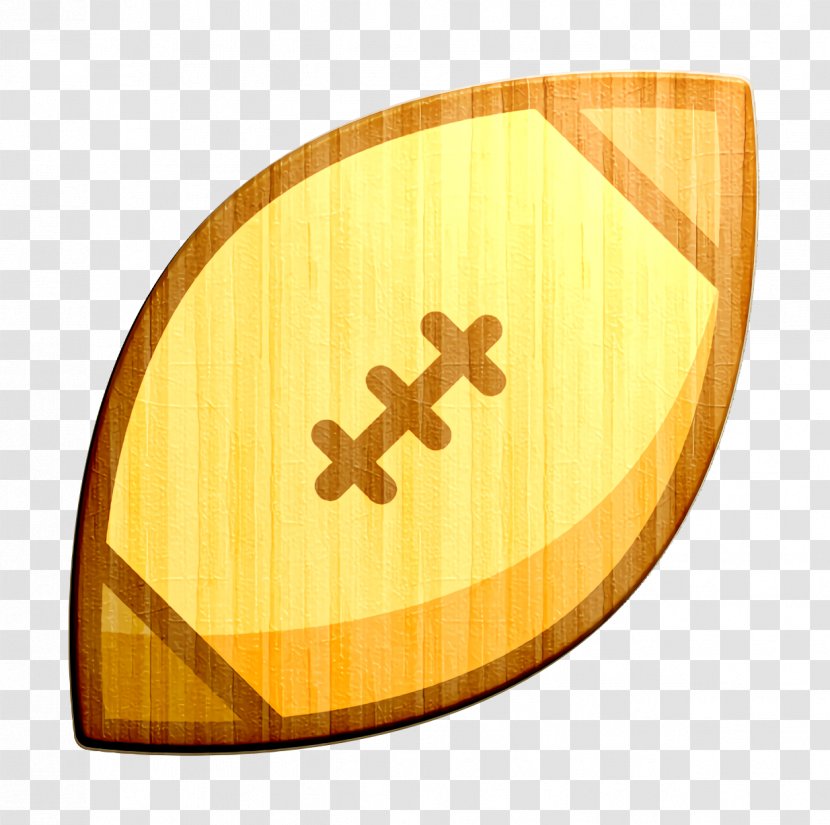 American Football Icon Ball Rugby - Symbol - Wood Transparent PNG