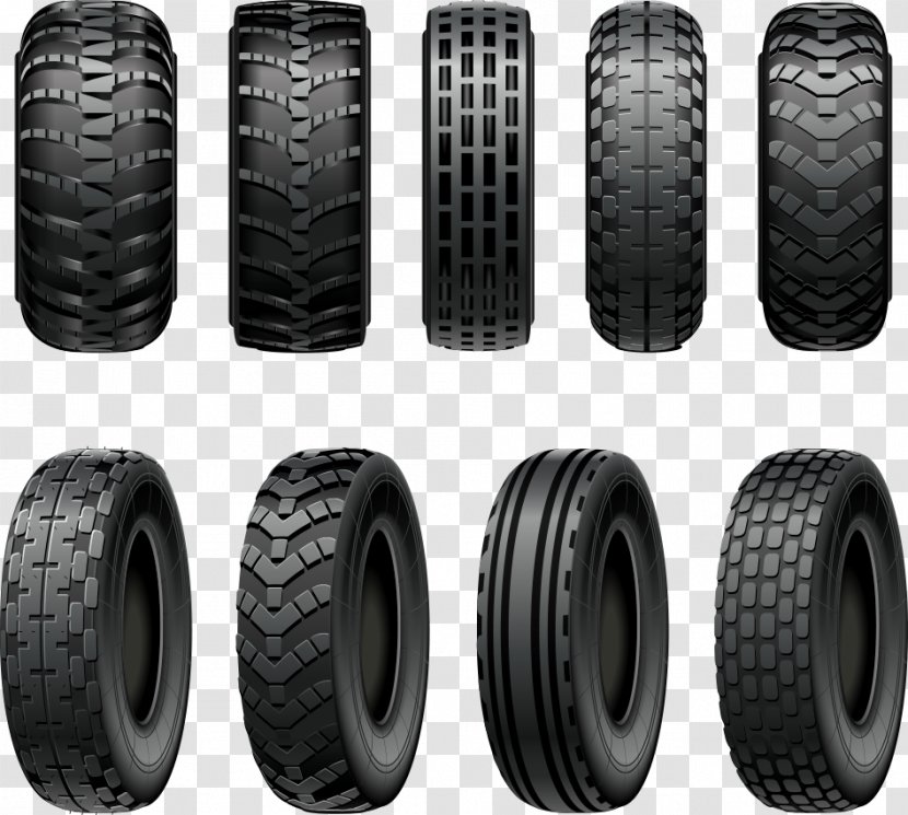 Car Tire Forklift Truck Tread - Vector Tires Transparent PNG