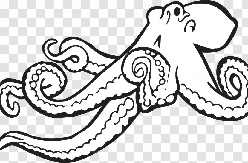 Octopus Clip Art Vector Graphics Openclipart Illustration - Baby Bear Coloring Pages 100 Transparent PNG