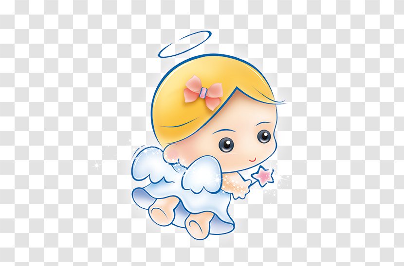 Download Angel Illustration - Yellow - Baby Transparent PNG
