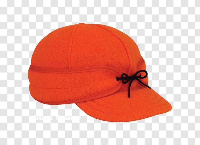 Stormy Kromer Cap Safety Orange Men's Original Wool - Tartan - Certificate Auto Body Painter Transparent PNG