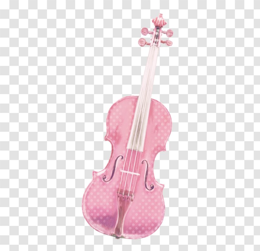 Violin Viola Cello - Watercolor - Pink Transparent PNG
