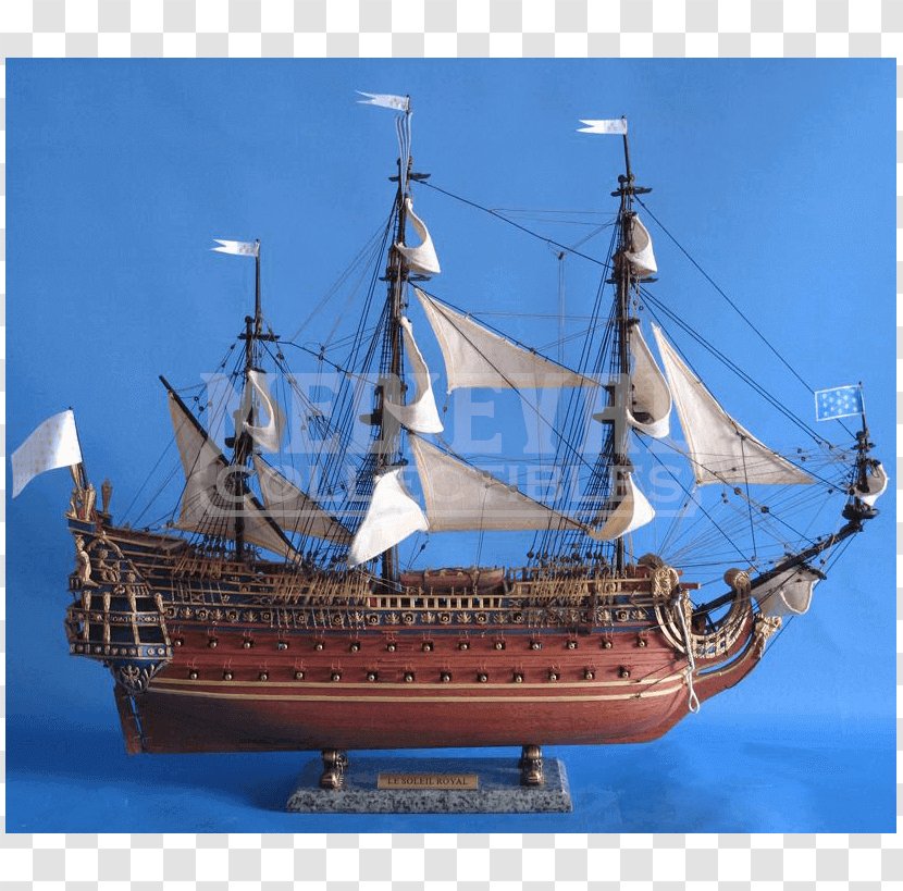 Brig Ship Of The Line Model French Soleil Royal - Sloopofwar Transparent PNG