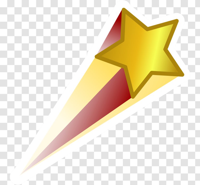 Shooting Star Red Clip Art - Yellow - Icon Transparent PNG