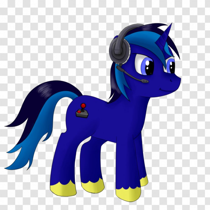 Horse Clip Art Animal Microsoft Azure Legendary Creature - Awesome Gaming Headset Blue Transparent PNG