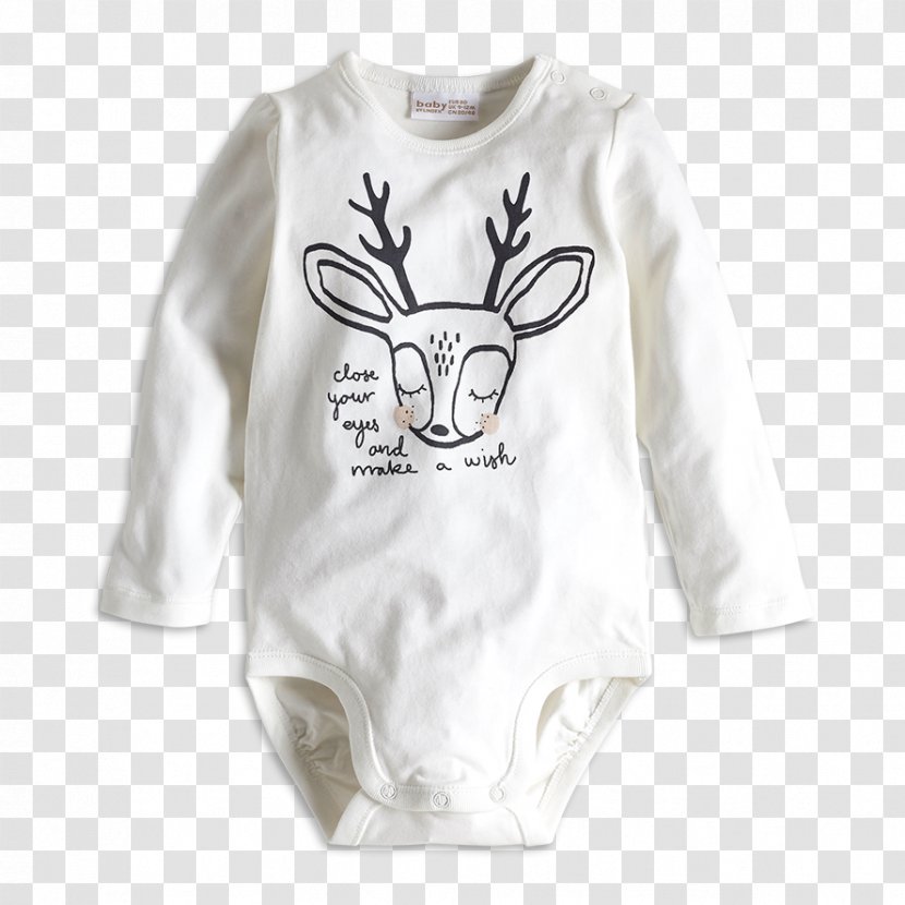 Long-sleeved T-shirt Reindeer Bluza - Beauty Compassionate Printing Transparent PNG