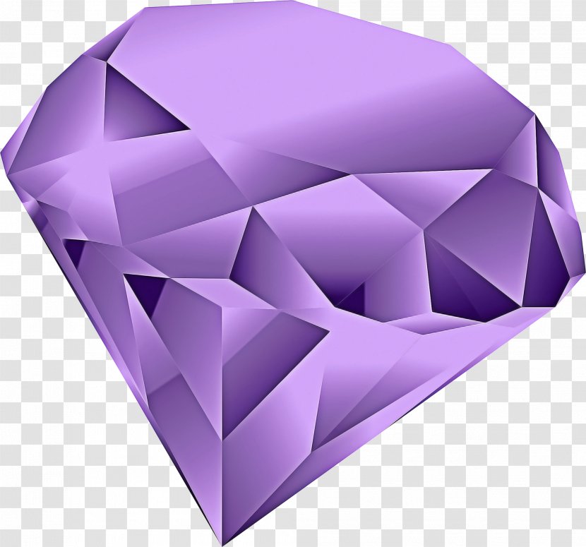 Lavender Background - Diamond - Triangle Heart Transparent PNG