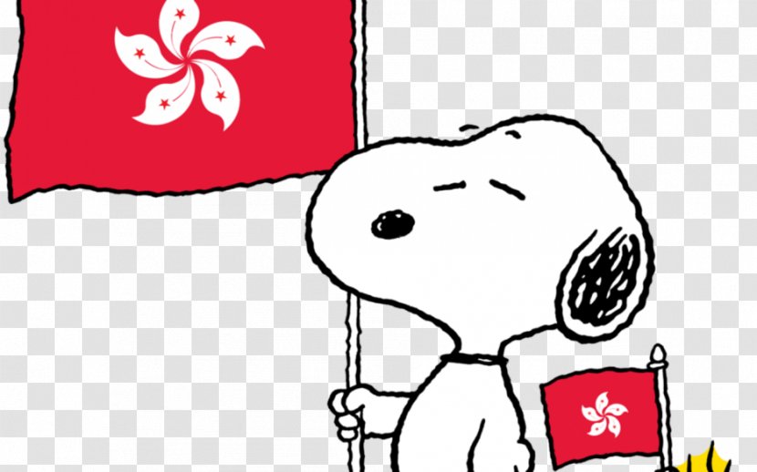 Snoopy Woodstock Linus Van Pelt You're A Good Man, Charlie Brown - Cartoon - Pink Flag Transparent PNG