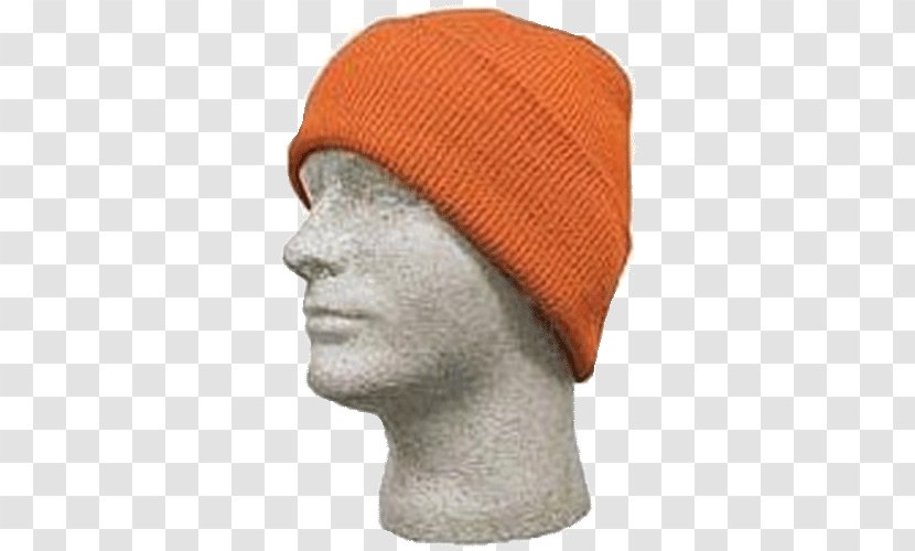 Beanie Knit Cap Safety Orange Transparent PNG