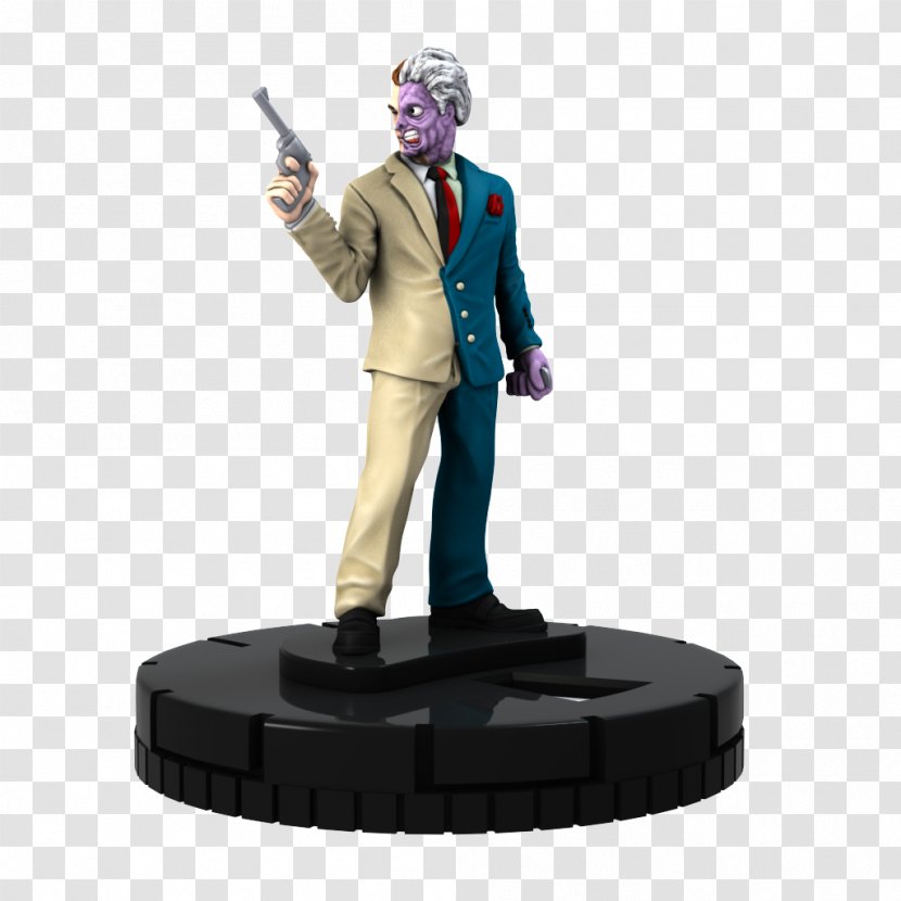 HeroClix Two-Face Batman Board Game Figurine - Strategy Transparent PNG