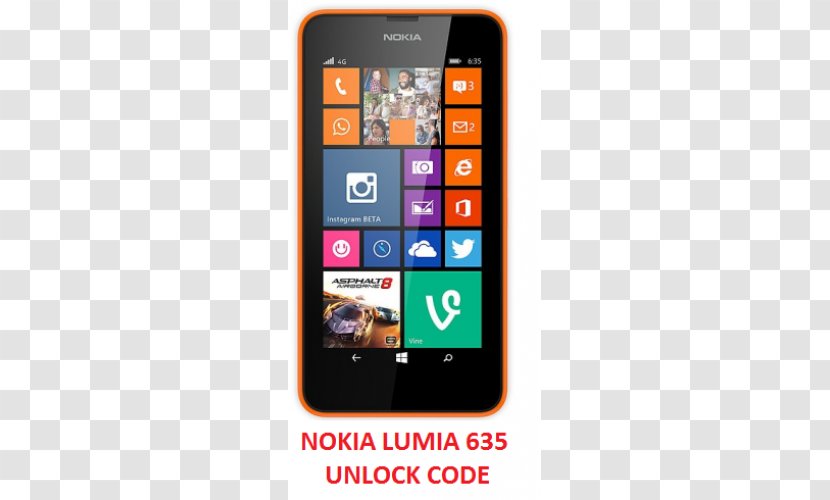 Nokia Lumia 635 530 Microsoft 532 X Dual SIM - Telephony - Smartphone Transparent PNG