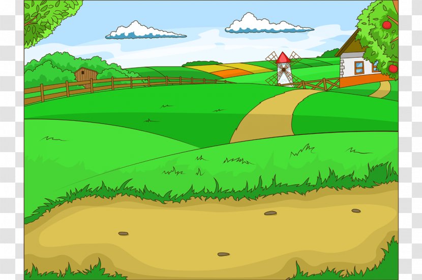 Cartoon Agriculture - Water Resources - Farm Pattern Transparent PNG