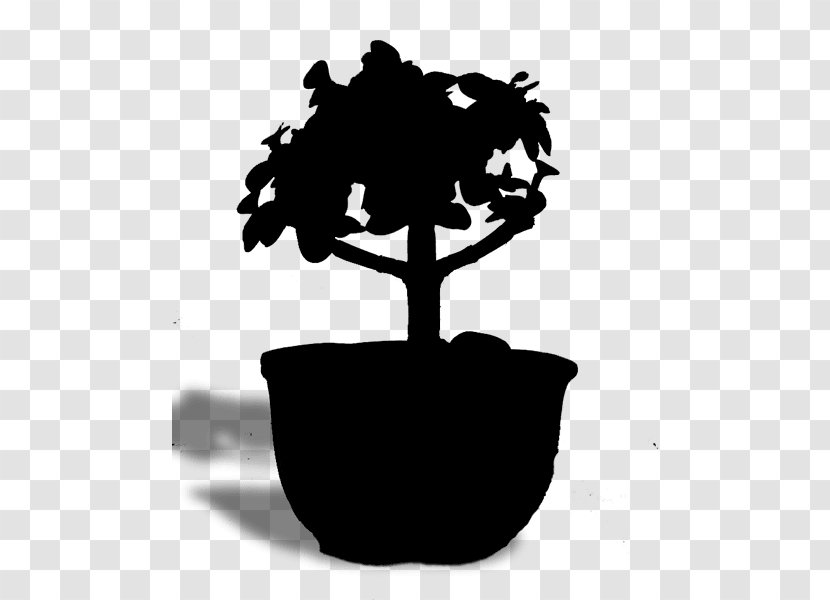 Tree Flowerpot Houseplant Silhouette Font - Leaf Transparent PNG